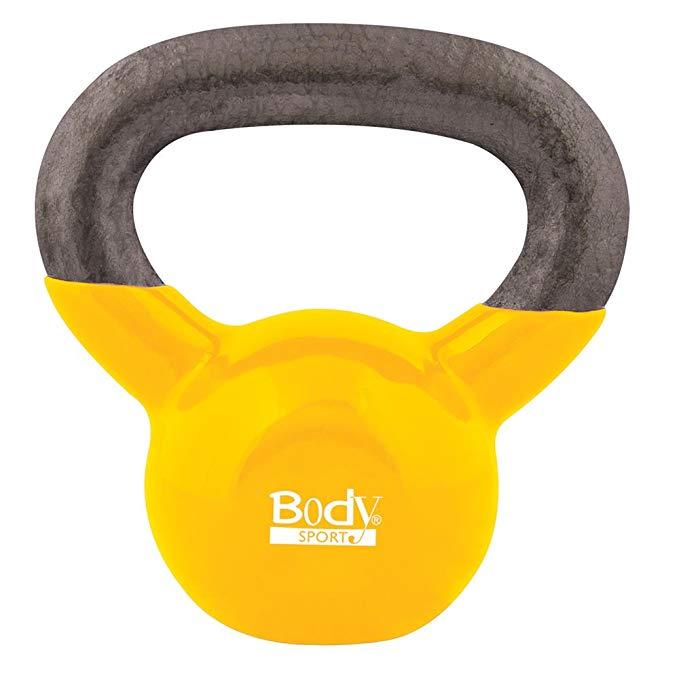 Body Sport Kettlebell with Steel Handle and Cast Iron Bell