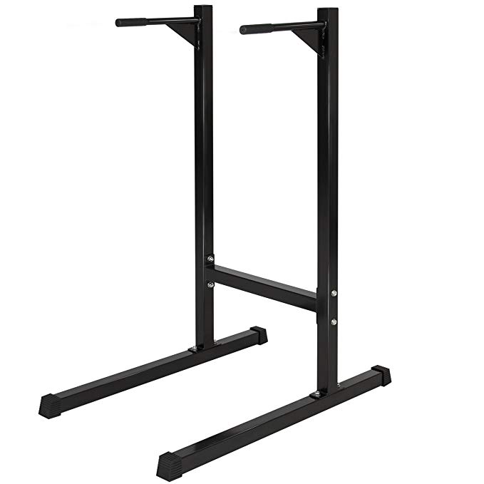 Best Choice Products Home Fitness Exercise Workout Station Stand for Dips and Push Up w/ 500lb Weight Capacity - Black