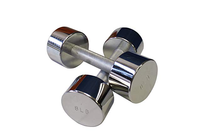 Ader Chrome Dumbbell, Sold as Pairs