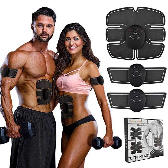 Brave Tarzan EMS AB Toner Body Muscle Trainer Wireless Portable Fitness Training Gear for Abdomen