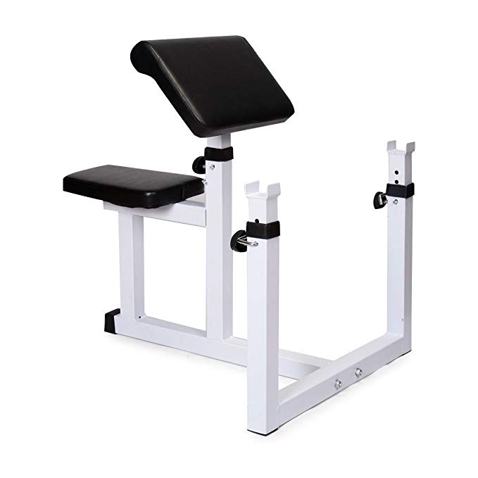 Muorka® Commercial Arm Preacher Curl Weight Bench Seated Preacher Isolated Curl Dumbbell Biceps