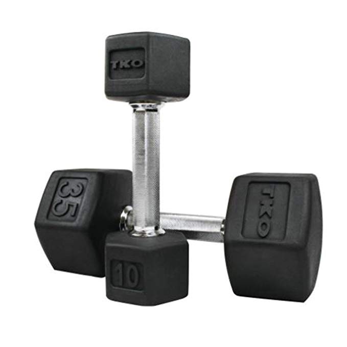 TKO Tri Grip Hex Dumbbells Pairs