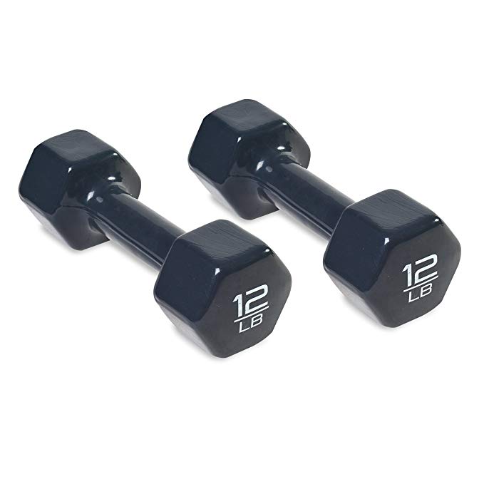 CAP Barbell Vinyl Coated Dumbbells, Pair