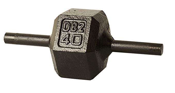 DUMBBELL2 (DB2) BAKED METAL 40 LBS