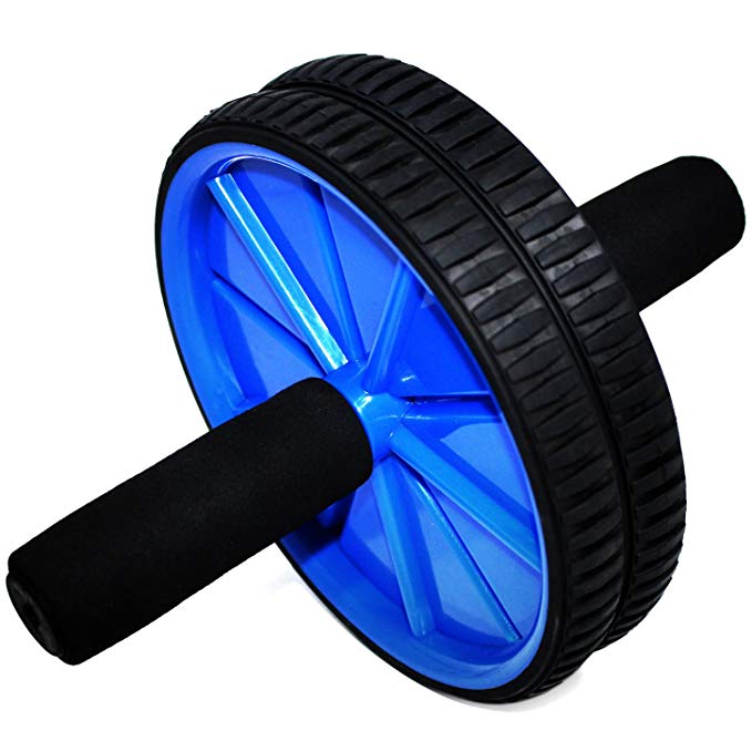 Fitness Master Ab Wheel Roller with Knee Mat - Easy Assembly